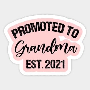 Promoted to Grandpa Est 2021 Sticker